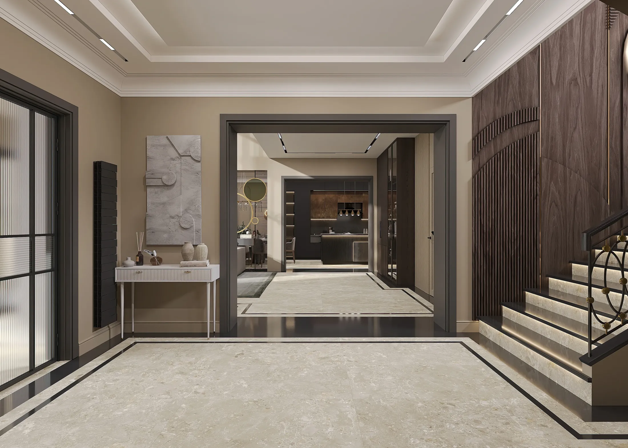 Дом в Тереке - неоклассика - 1 этаж / прихожая 10